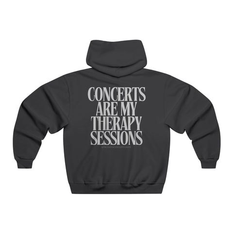 Concerts Are  My Therapy Hoodie - talesofaconcertjunkie