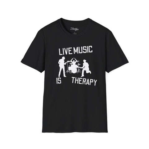 Live Music Is Therapy Tee - talesofaconcertjunkie