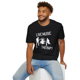 Live Music Is Therapy Tee - talesofaconcertjunkie