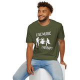 Live Music Is Therapy Tee - talesofaconcertjunkie