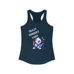 Crazy Concert Lady Women's Racerback Tank