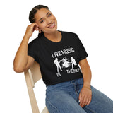 Live Music Is Therapy Tee - talesofaconcertjunkie