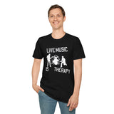 Live Music Is Therapy Tee - talesofaconcertjunkie