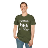 Live Music Is Therapy Tee - talesofaconcertjunkie